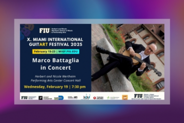 MIGF 2025 GuitART Festival Concert Marco Battaglia Presented by Miami International GuitART Festival